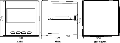 威勝DTSD342-1A 安裝尺寸